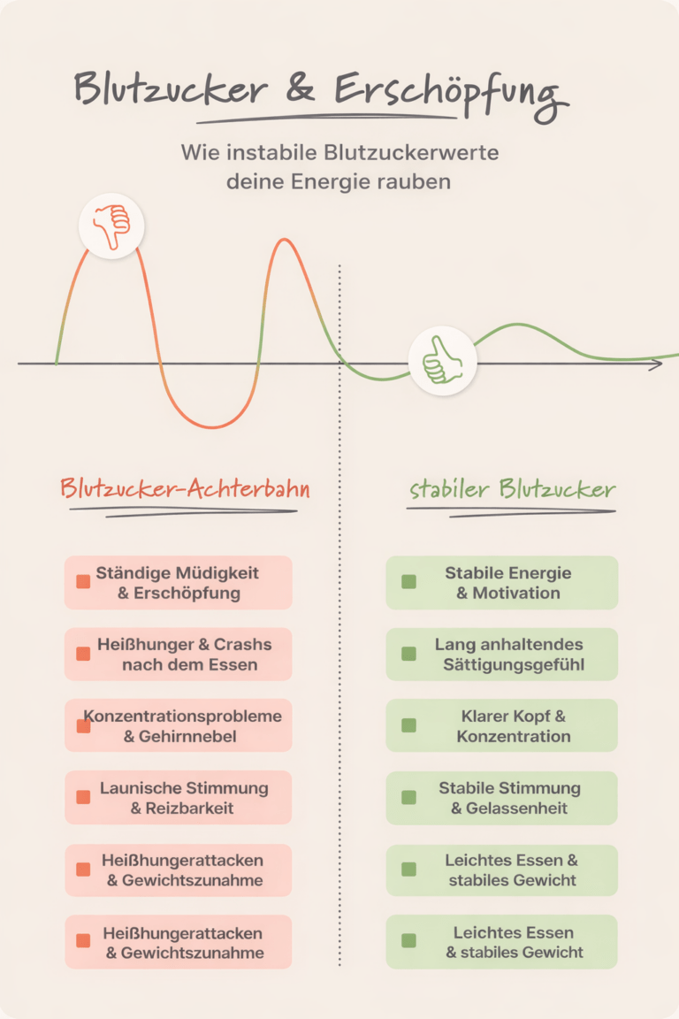 Symptome und Folgen von Blutzuckerschwankungen